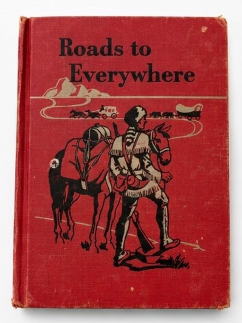 Vintage 1953 Ginn Reader Roads to Everywhere Fourth Reader School Book Ephemera